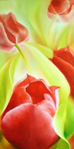 painting of tulips