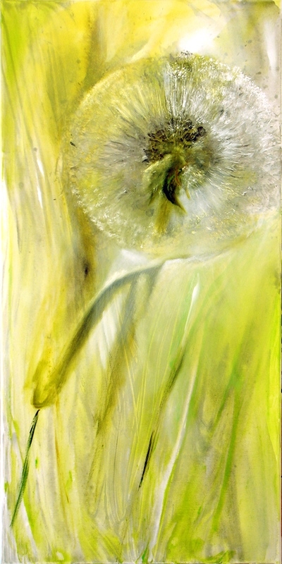 painting of dandelion