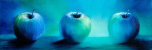 Drei Blaue Äpfel