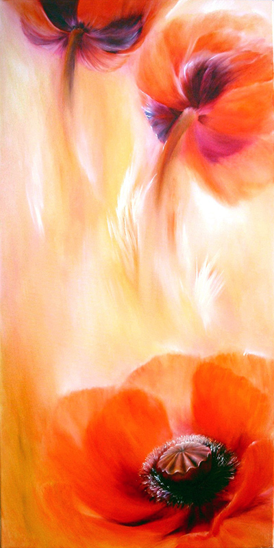 painting of poppies