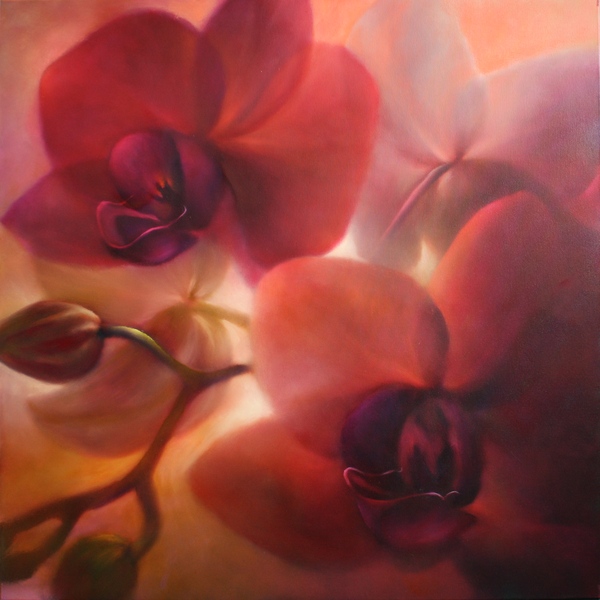 painting of orchids