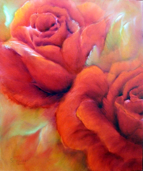 painting of roses