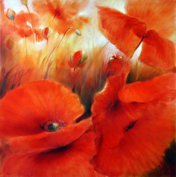 painting of poppies