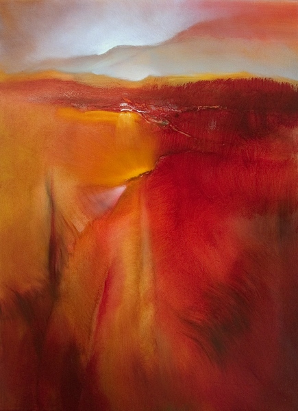 painting of a abstract landscape