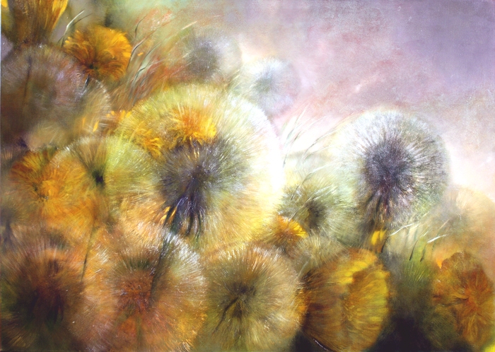 painting of dandelions